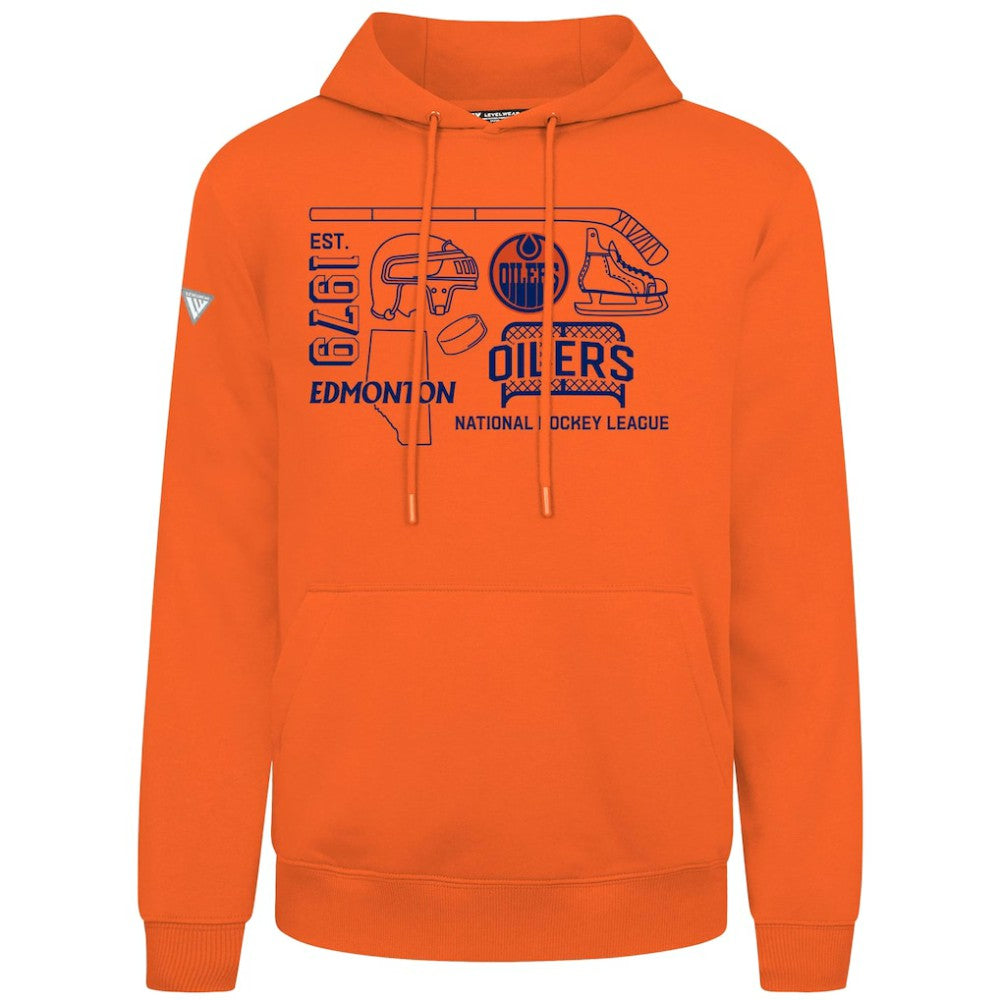 NHL Edmonton Oilers Levelwear Podium Campaign Pullover Hoodie