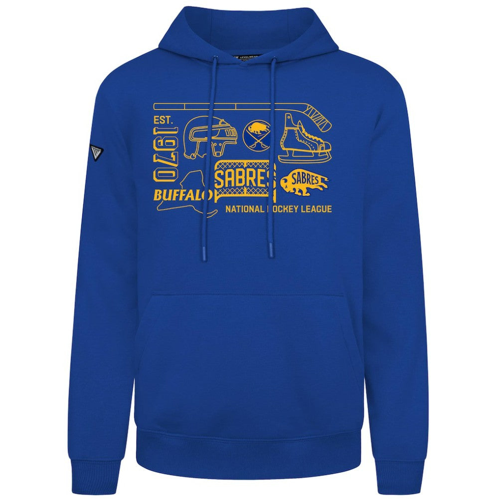 NHL Buffalo Sabres Levelwear Podium Campaign Pullover Hoodie