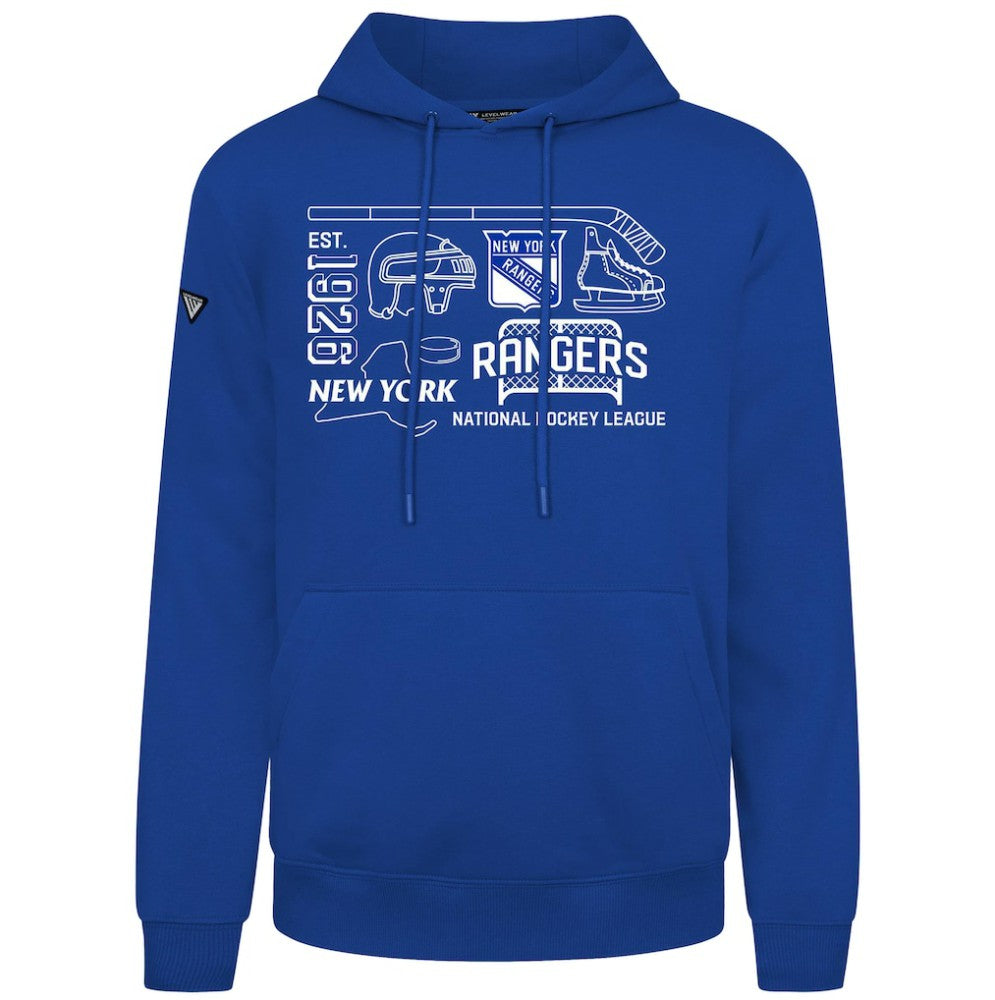 NHL New York Rangers Levelwear Podium Campaign Pullover Hoodie