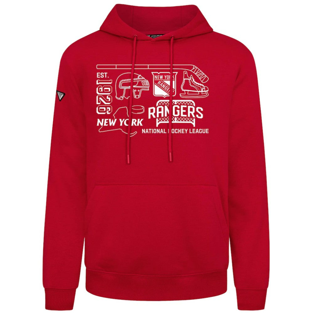 NHL New York Rangers Levelwear Podium Campaign Pullover Hoodie