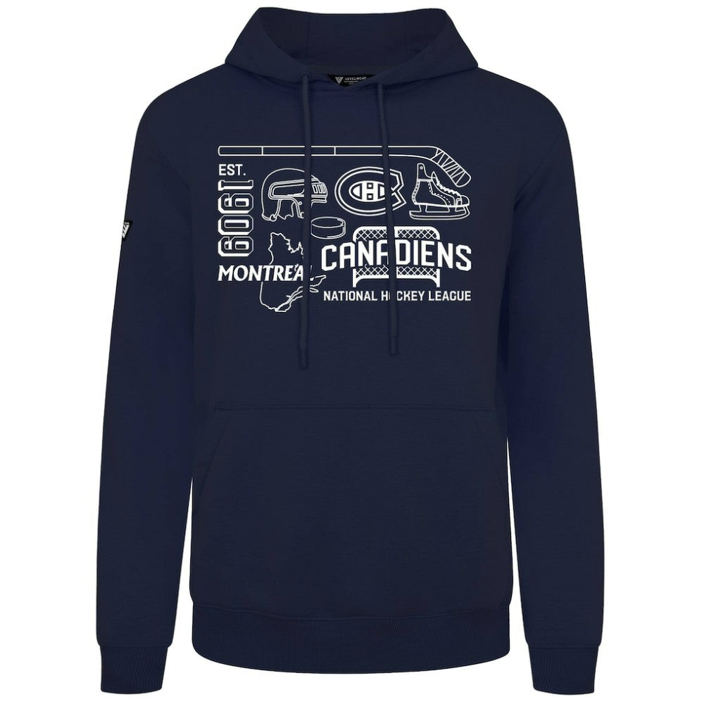 NHL Montreal Canadiens Levelwear Podium Campaign Pullover Hoodie