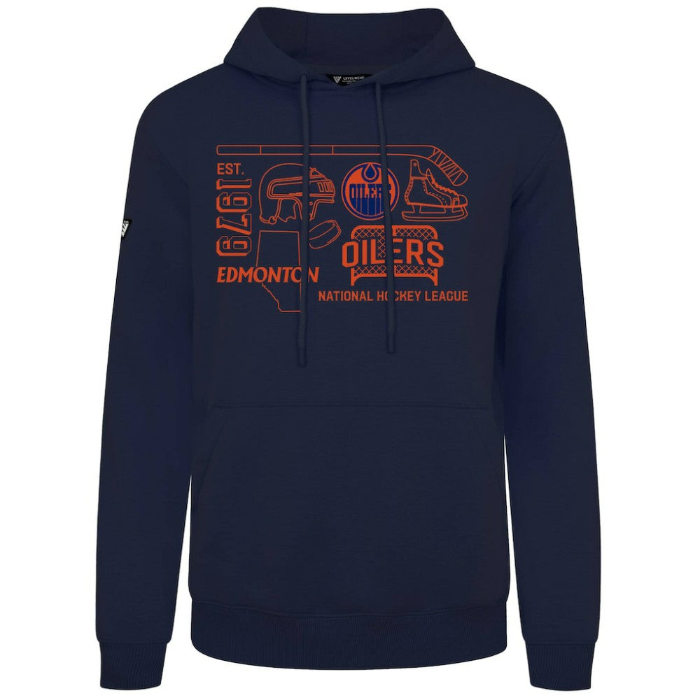 NHL Edmonton Oilers Levelwear Podium Campaign Pullover Hoodie