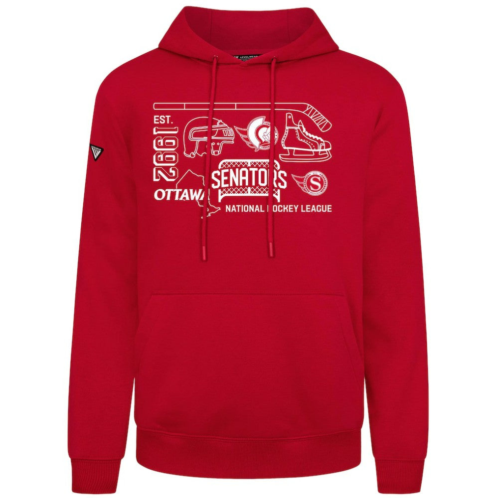 NHL Ottawa Senators Levelwear Podium Campaign Pullover Hoodie
