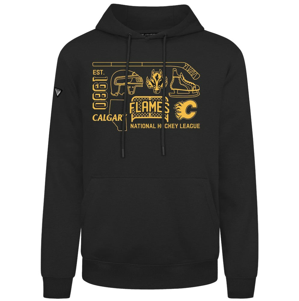 NHL Calgary Flames Levelwear Podium Campaign Pullover Hoodie