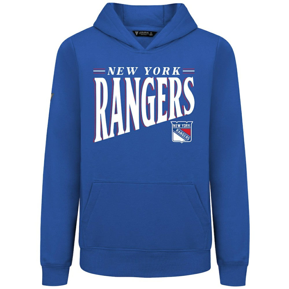 NHL New York Rangers Levelwear Youth Jr Podium Tally Pullover Hoodie