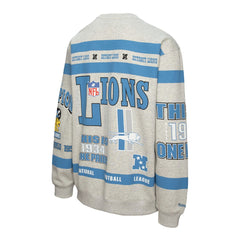 All Over Print Vintage Fleece Crewneck Sweatshirt - Detroit Lions Sweatshirts
