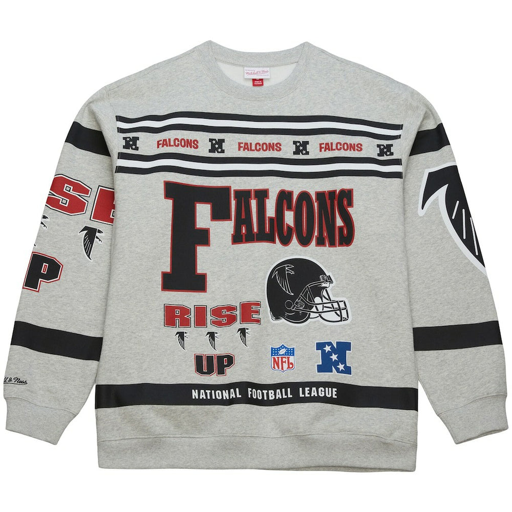 All Over Print Vintage Fleece Crewneck Sweatshirt - Atlanta Falcons Sweatshirts