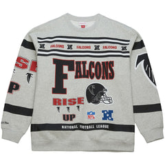All Over Print Vintage Fleece Crewneck Sweatshirt - Atlanta Falcons Sweatshirts
