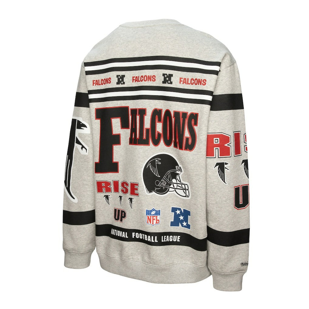 All Over Print Vintage Fleece Crewneck Sweatshirt - Atlanta Falcons Sweatshirts