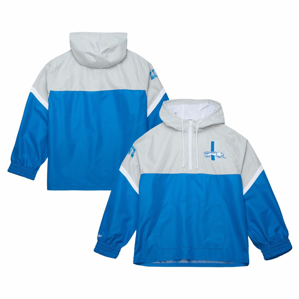 Tie Breaker Vintage Logo Lightweight Anorak Half-Zip Windbreaker - Detroit Lions Windbreaker