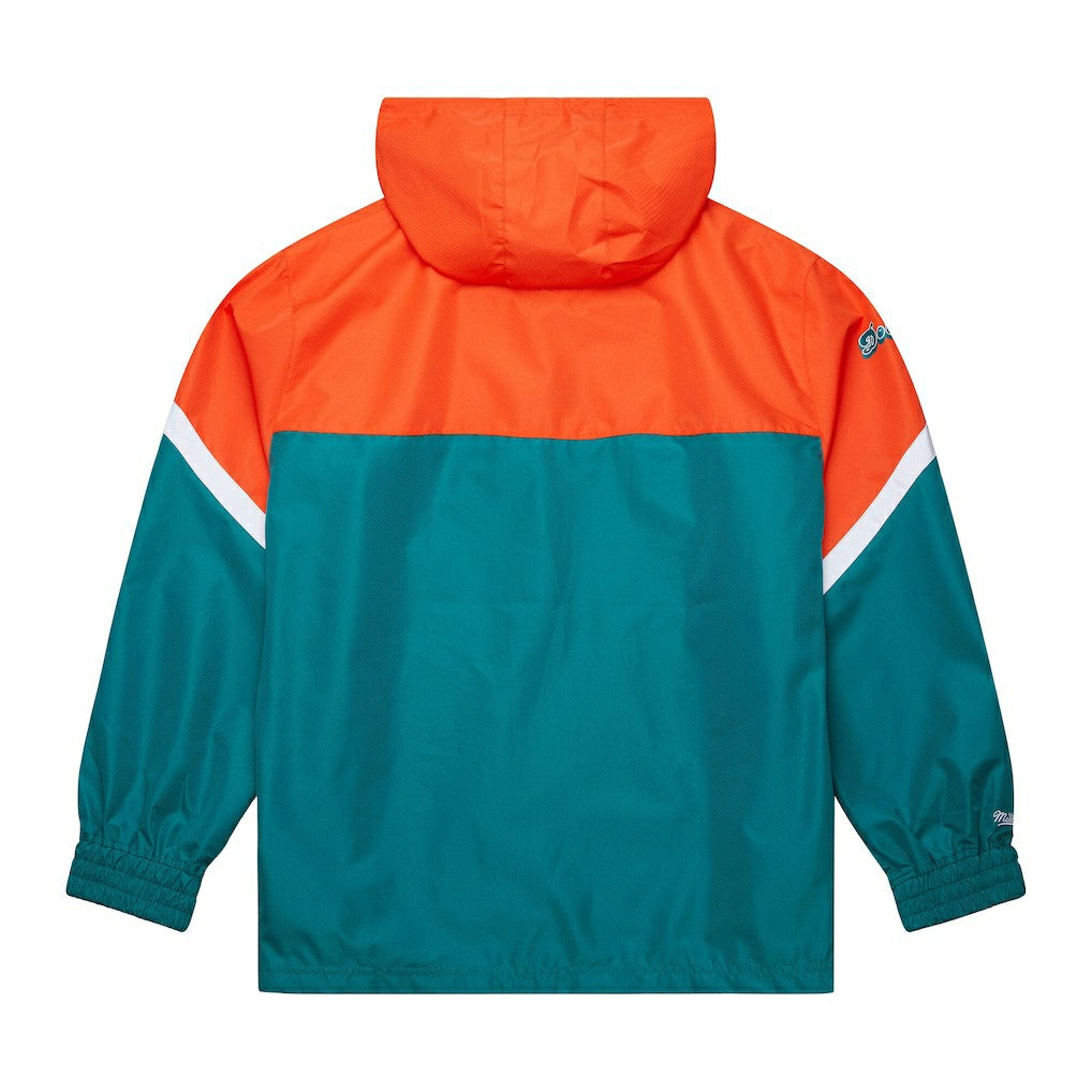Tie Breaker Vintage Logo Lightweight Anorak Half-Zip Windbreaker - Miami Dolphins Windbreaker