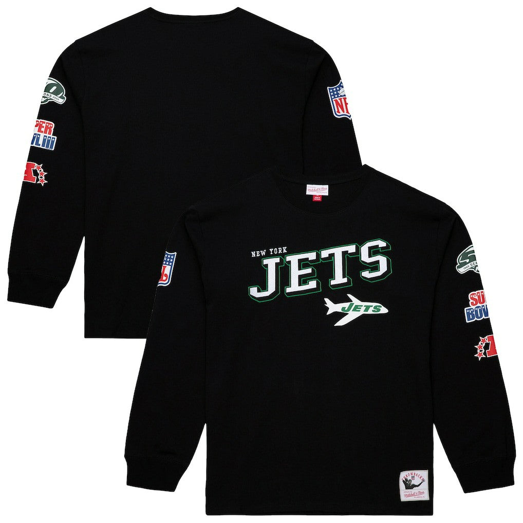 Training Camp Vintage Logos Long Sleeve T-Shirt - New York Jets T-shirts