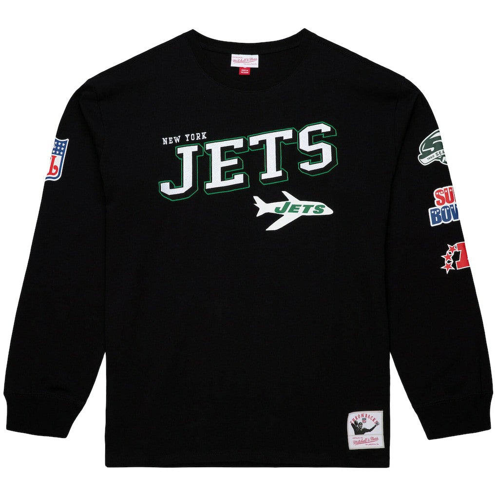 Training Camp Vintage Logos Long Sleeve T-Shirt - New York Jets T-shirts