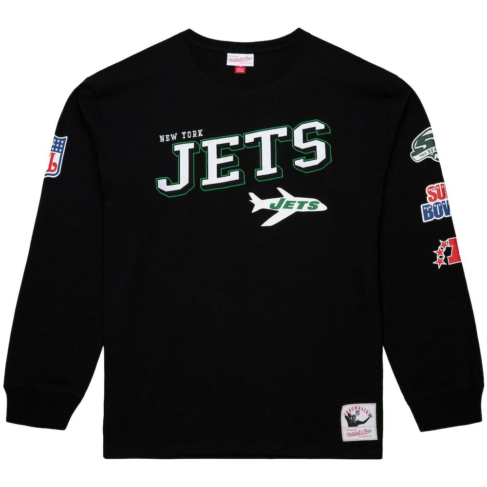 Training Camp Vintage Logos Long Sleeve T-Shirt - New York Jets T-shirts