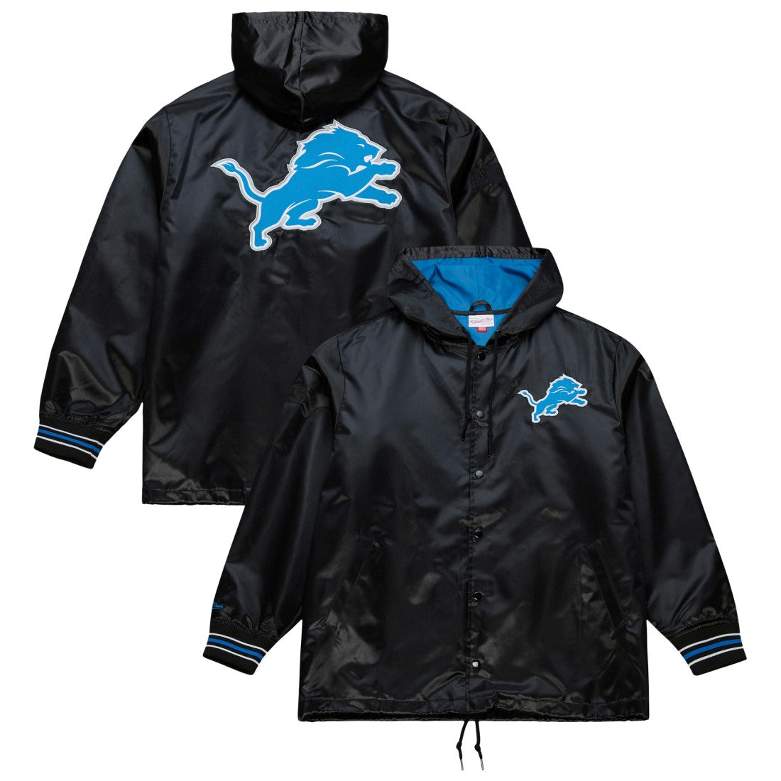Downtown Satin Full-Snap Hooded Jacket - Detroit Lions Jackets