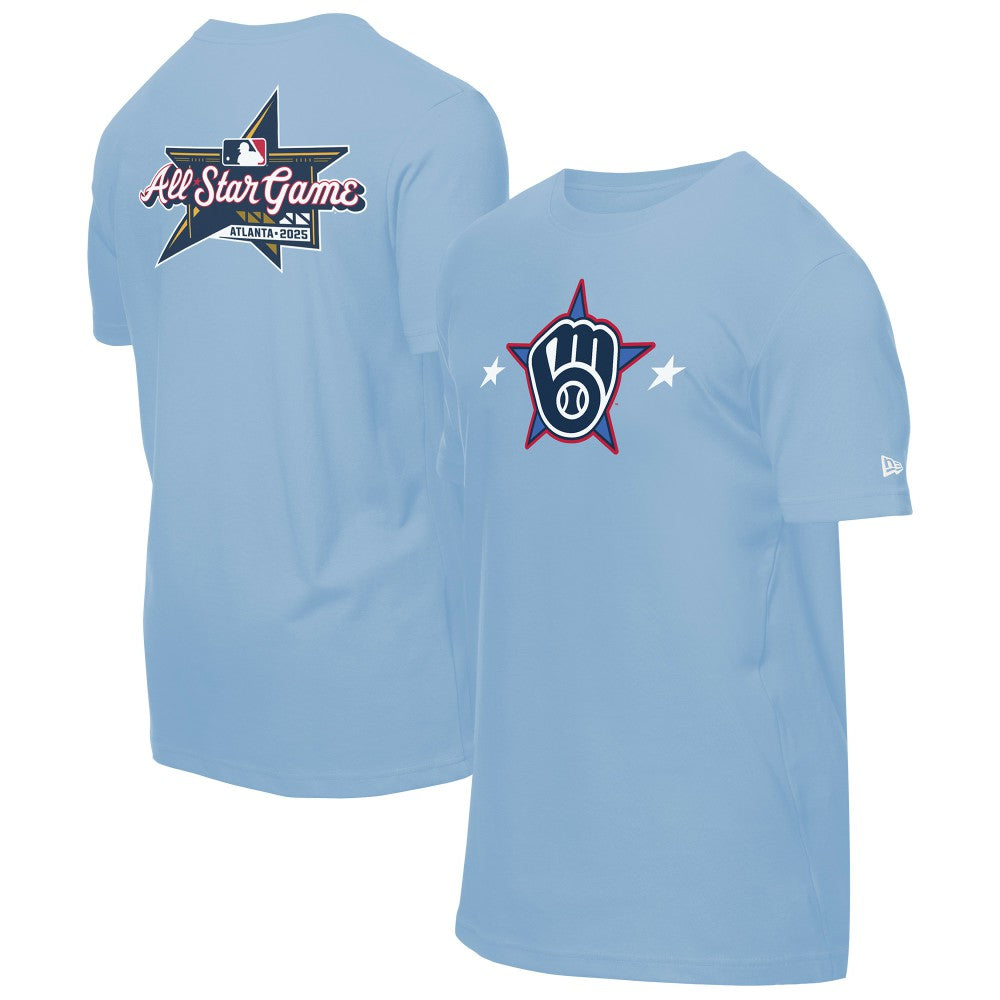Light Blue Milwaukee Brewers New Era 2025 MLB All-Star Game Workout T-Shirt