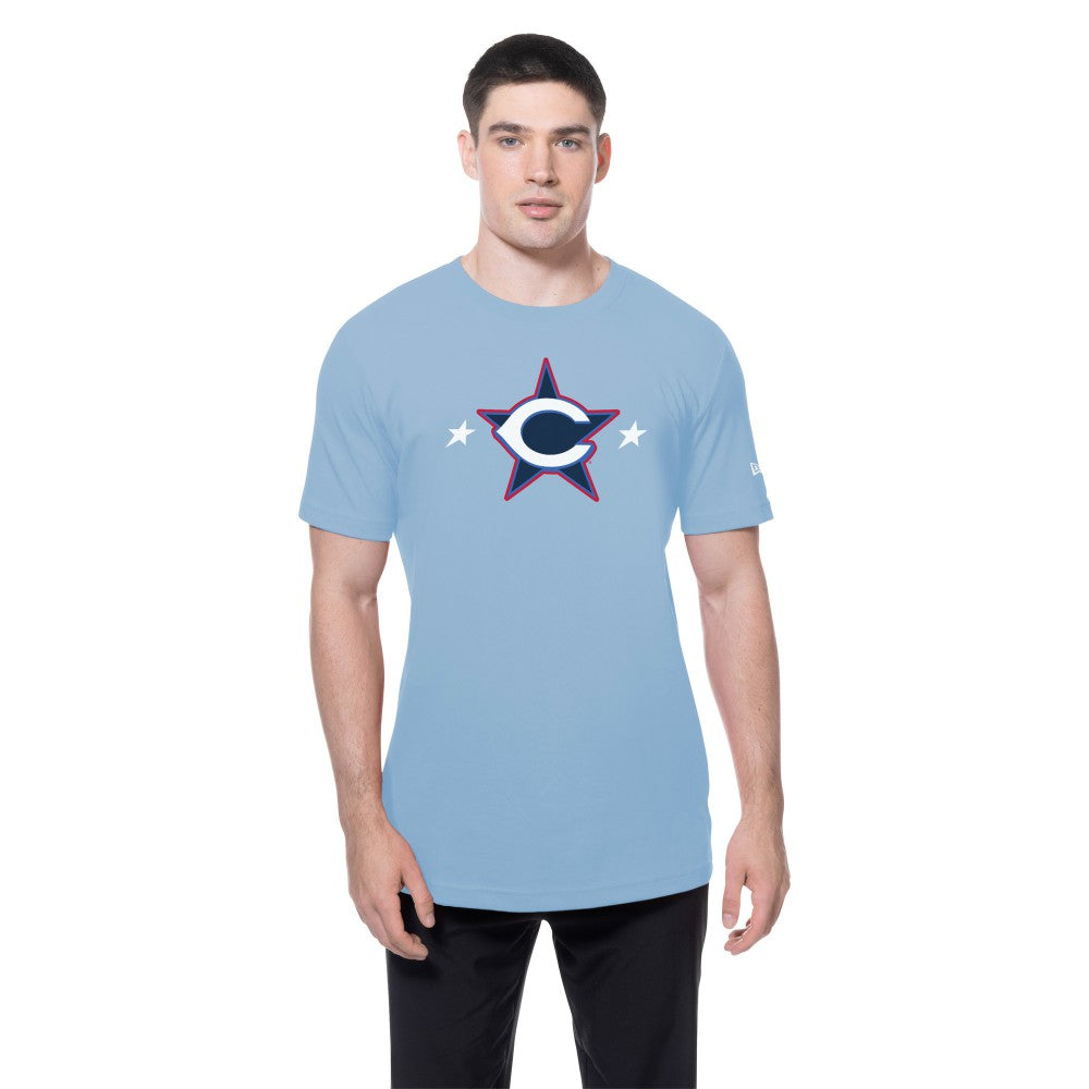 Light Blue Cincinnati Reds New Era 2025 MLB All-Star Game Workout T-Shirt
