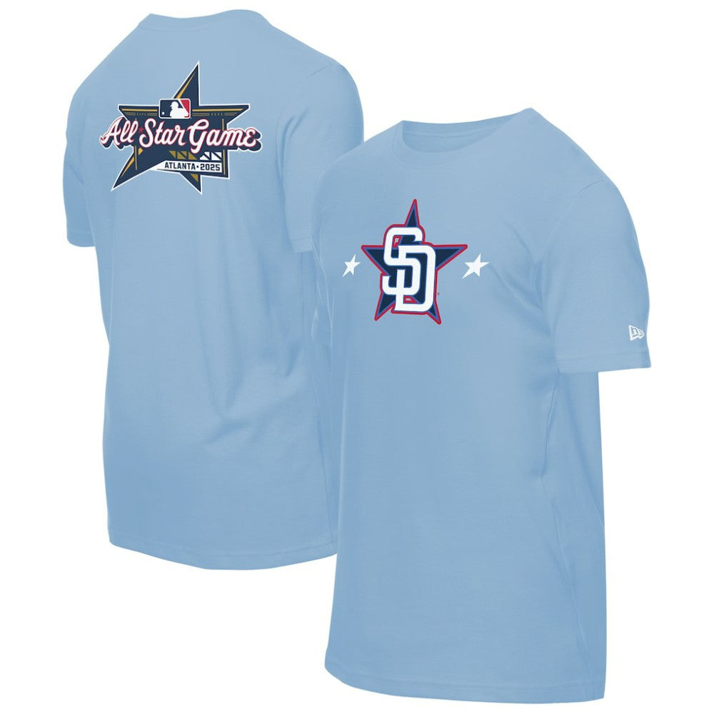 Light Blue San Diego Padres New Era 2025 MLB All-Star Game Workout T-Shirt