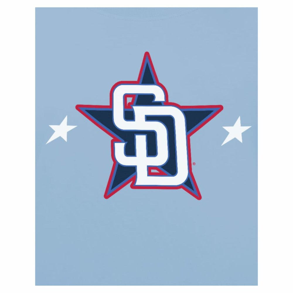 Light Blue San Diego Padres New Era 2025 MLB All-Star Game Workout T-Shirt