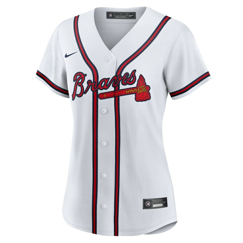 White Drake Baldwin Atlanta Braves Nike Women's Home Replica Jersey