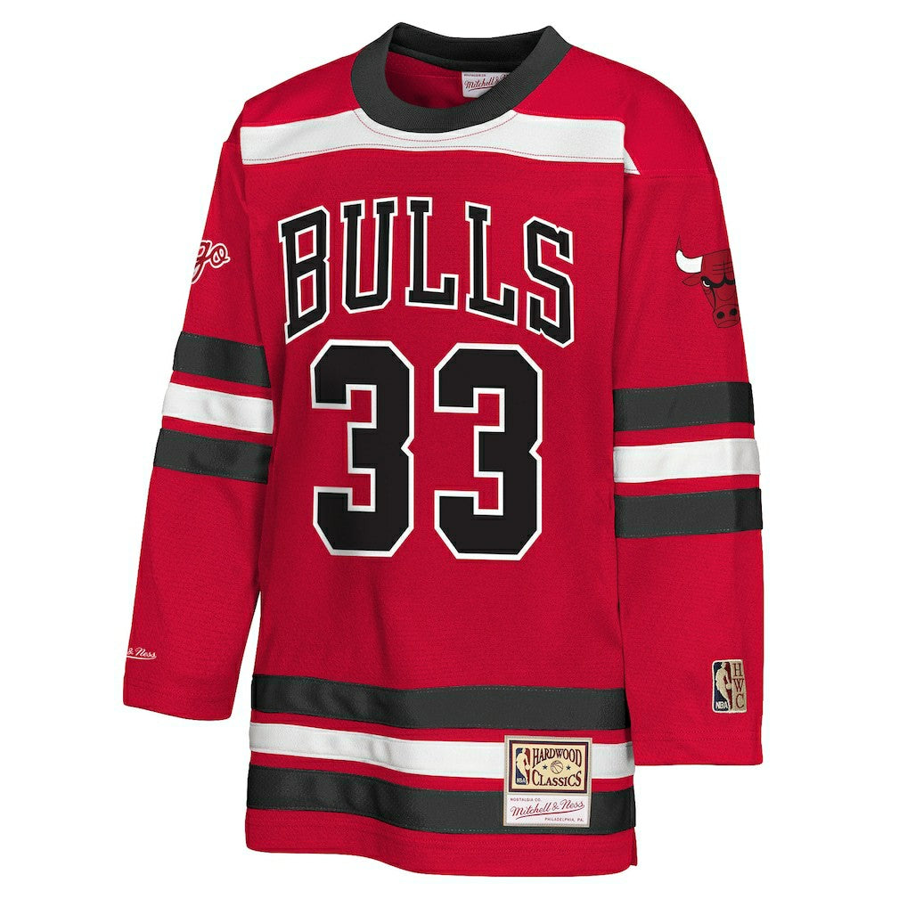 Mitchell & Ness Scottie Pippen Chicago Bulls Youth Maxxed Out 2.0 Fashion Hockey Jersey sale