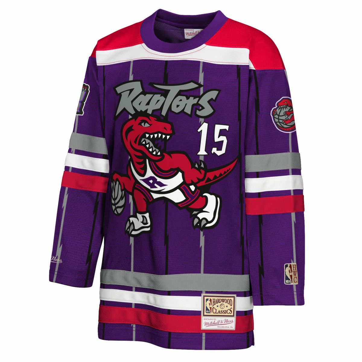 Mitchell & Ness Vince Carter Toronto Raptors Youth Maxxed Out 2.0 Fashion Hockey Jersey