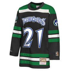 Mitchell & Ness Kevin Garnett Minnesota Timberwolves Youth Maxxed Out 2.0 Fashion Hockey Jersey