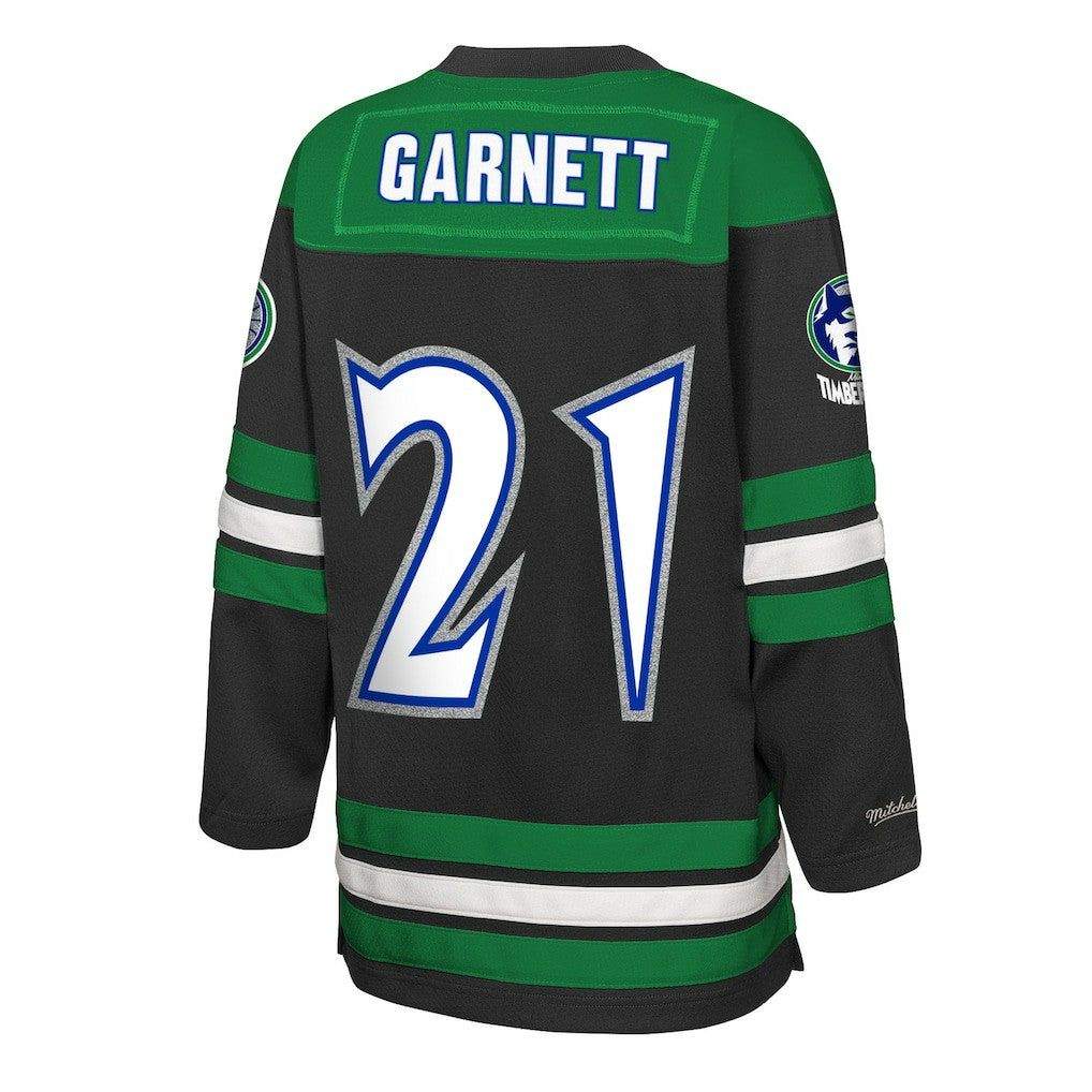 Mitchell & Ness Kevin Garnett Minnesota Timberwolves Youth Maxxed Out 2.0 Fashion Hockey Jersey