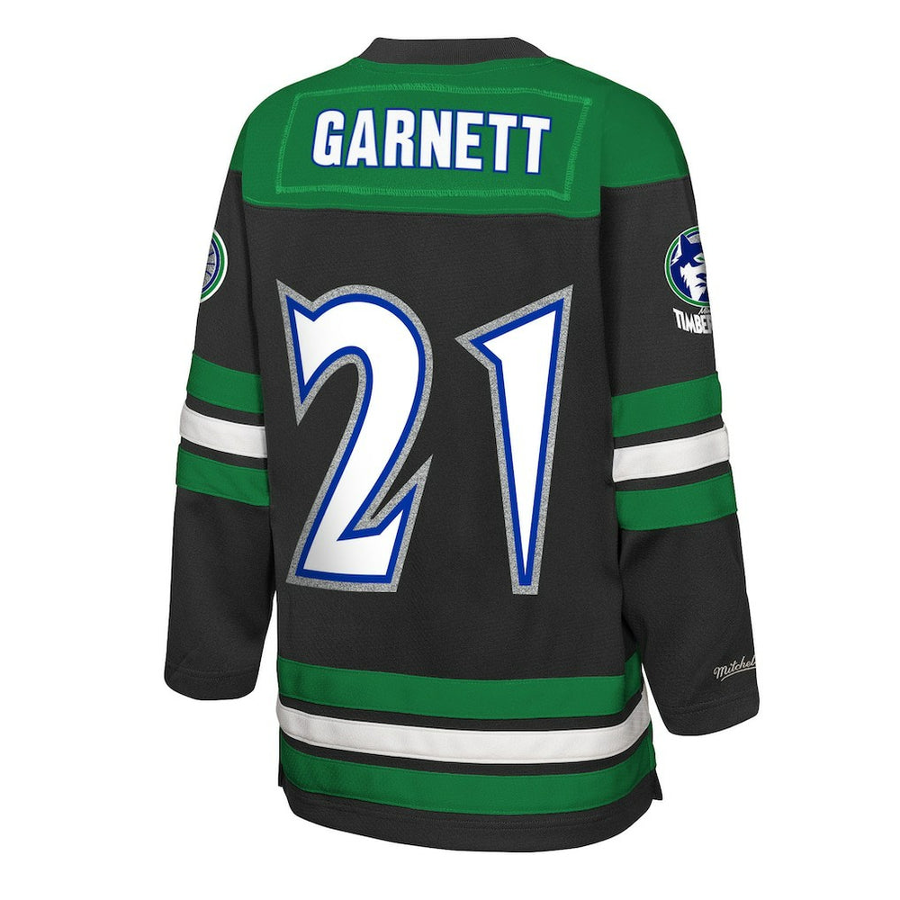 Mitchell & Ness Kevin Garnett Minnesota Timberwolves Youth Maxxed Out 2.0 Fashion Hockey Jersey