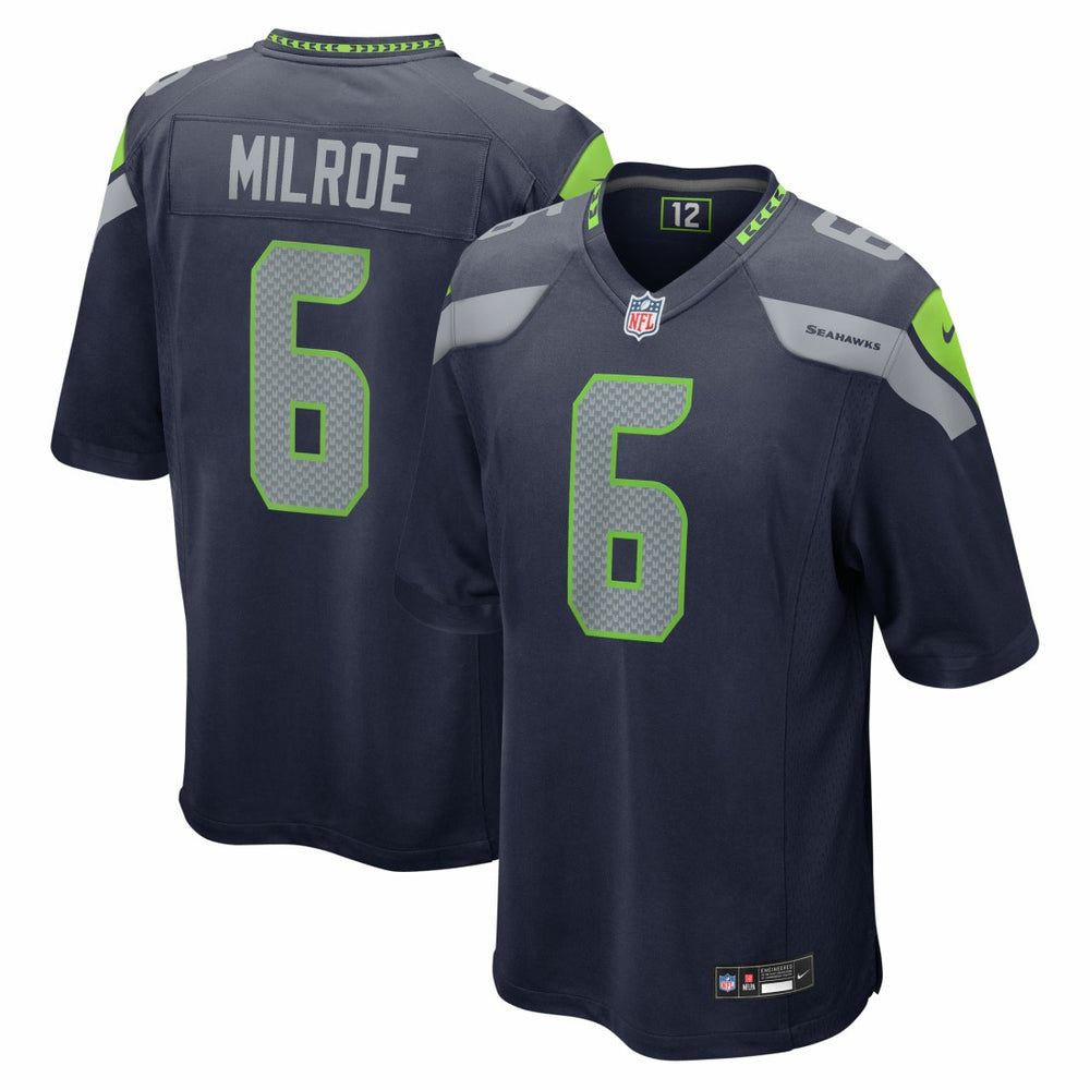 Jalen Milroe  2025 NFL Draft Game Jersey - Seattle Seahawks Jerseys