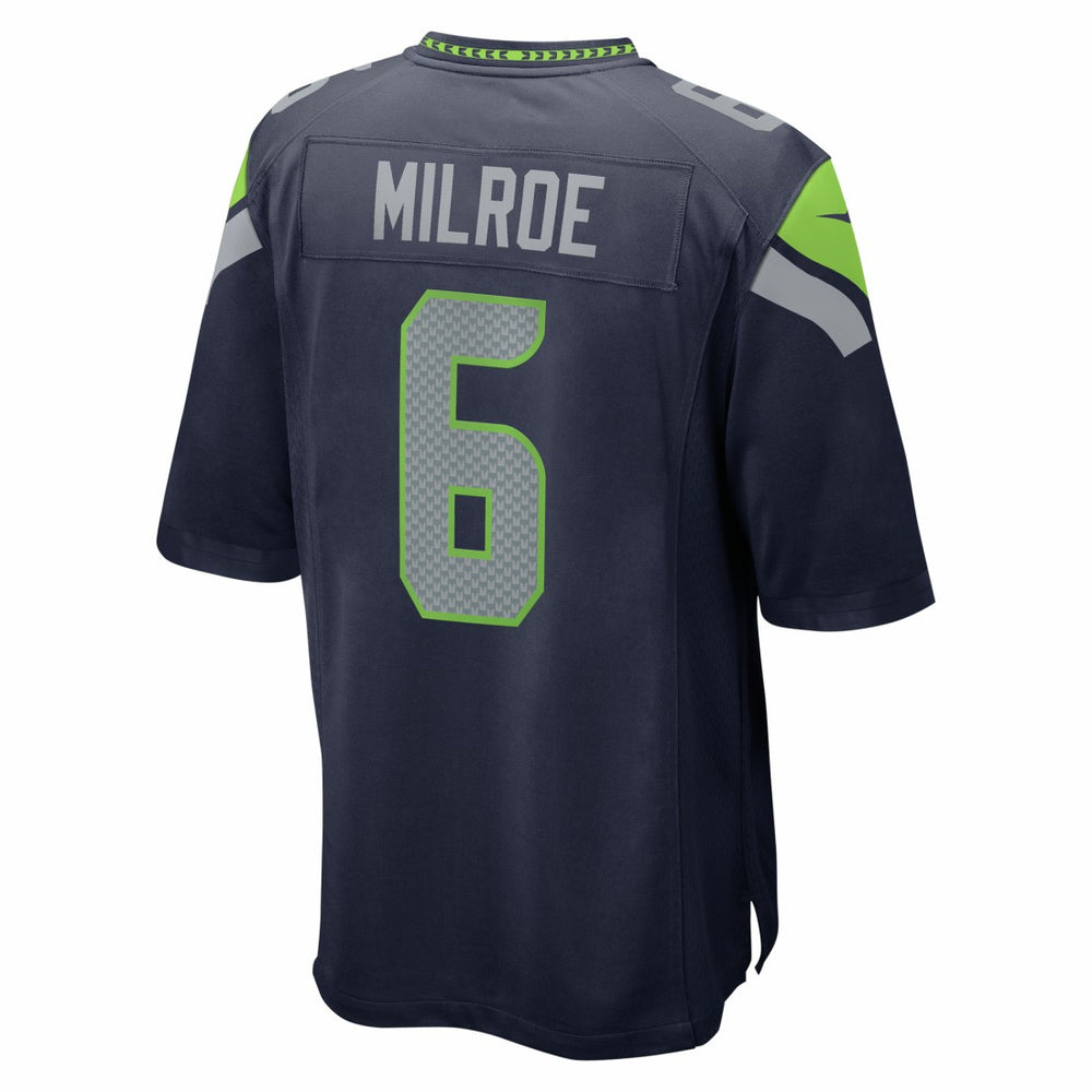 Jalen Milroe  2025 NFL Draft Game Jersey - Seattle Seahawks Jerseys