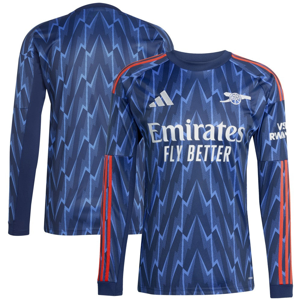 Arsenal 2025/26 Away Replica Long Sleeve Jersey