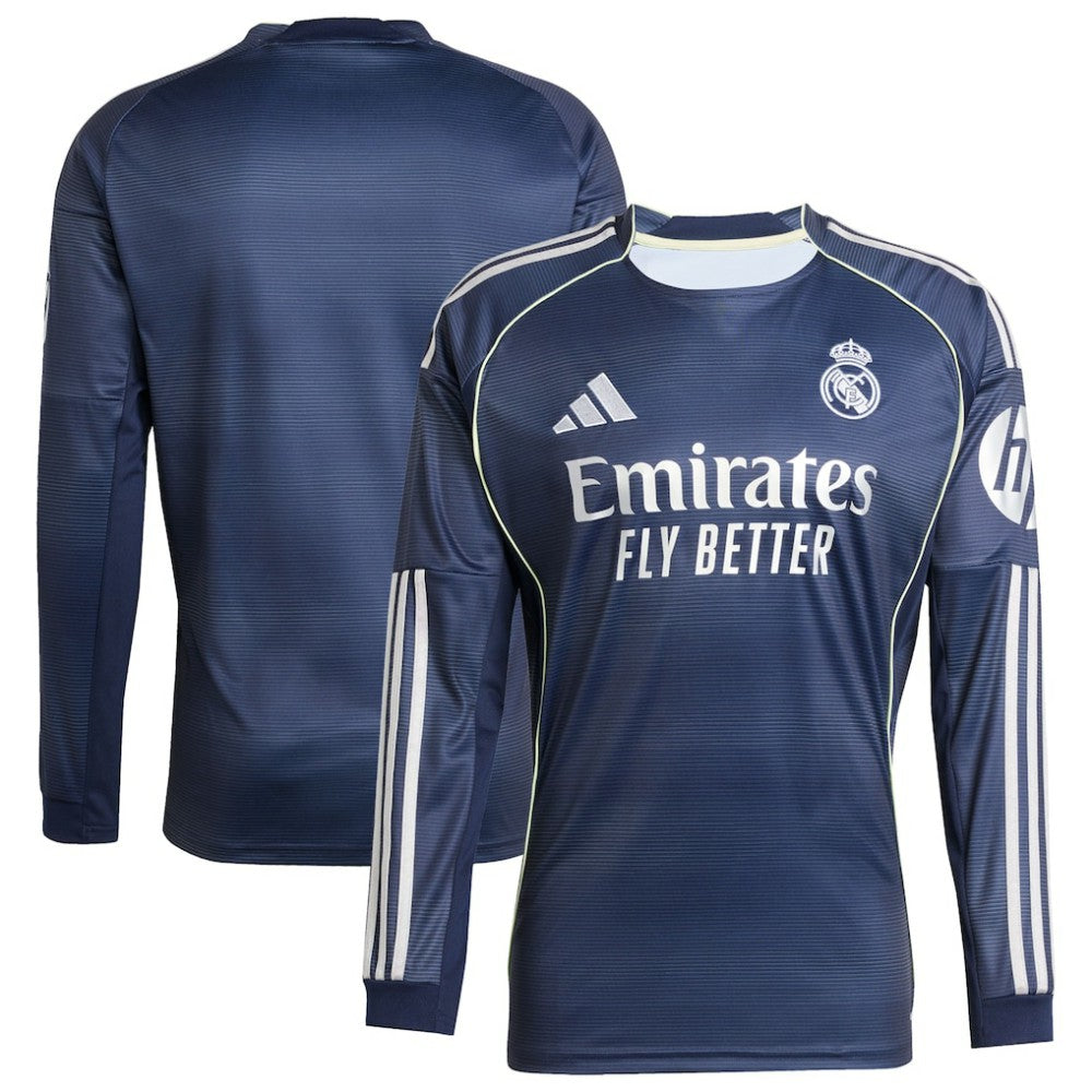 Real Madrid 2025/26 Home Long Sleeve Replica Jersey