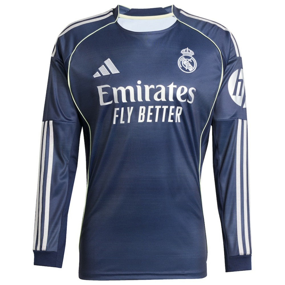 Real Madrid 2025/26 Home Long Sleeve Replica Jersey