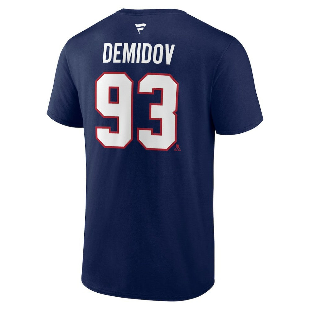 NHL Ivan Demidov Montreal Canadiens Fanatics Authentic Stack Name & Number T-Shirt