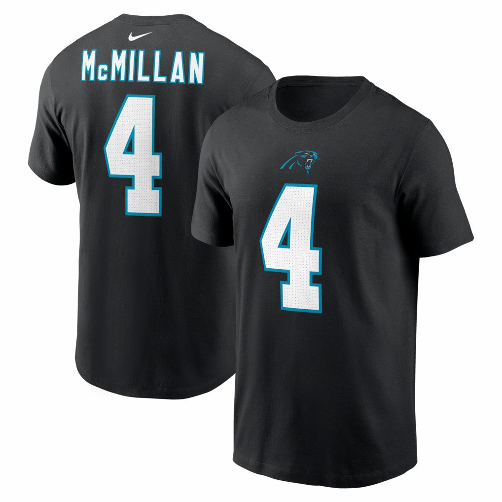 Tetairoa McMillan  Name & Number T-Shirt - Carolina Panthers T-shirts