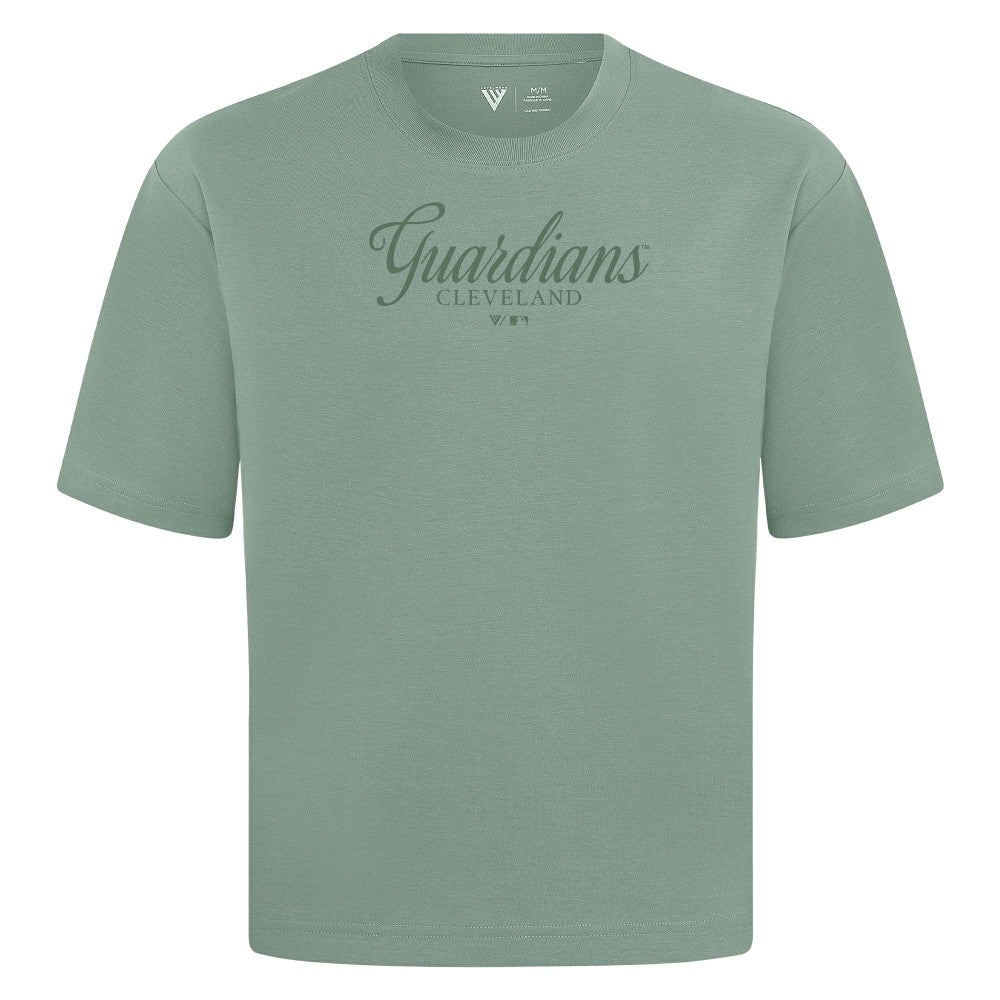 Green Cleveland Guardians Levelwear Ethereal Oversized Luxe Signature Knit T-Shirt