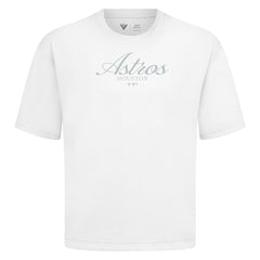 White Houston Astros Levelwear Ethereal Oversized Luxe Signature Knit T-Shirt