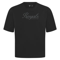 Black Kansas City Royals Levelwear Ethereal Oversized Luxe Signature Knit T-Shirt