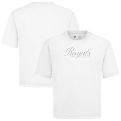 White Kansas City Royals Levelwear Ethereal Oversized Luxe Signature Knit T-Shirt
