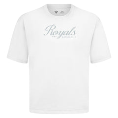 White Kansas City Royals Levelwear Ethereal Oversized Luxe Signature Knit T-Shirt