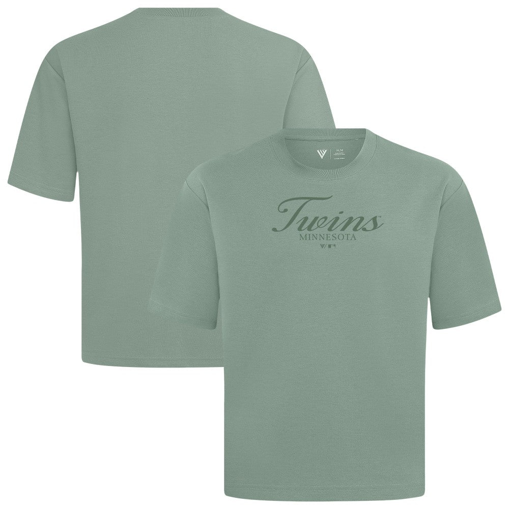 Green Minnesota Twins Levelwear Ethereal Oversized Luxe Signature Knit T-Shirt