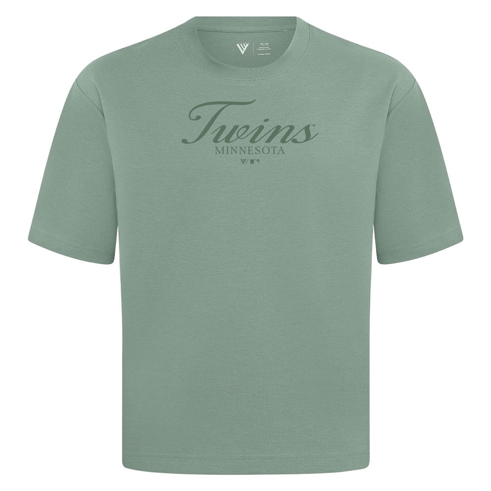 Green Minnesota Twins Levelwear Ethereal Oversized Luxe Signature Knit T-Shirt