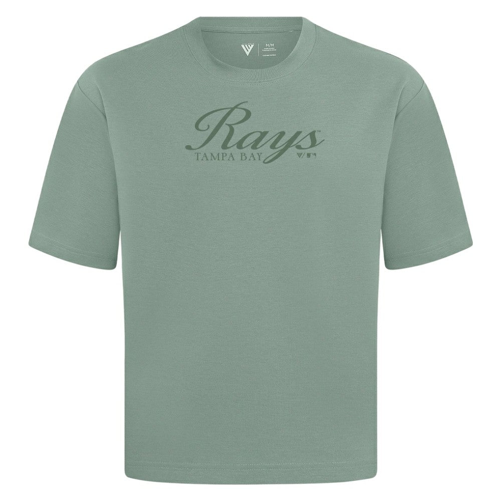 Green Tampa Bay Rays Levelwear Ethereal Oversized Luxe Signature Knit T-Shirt