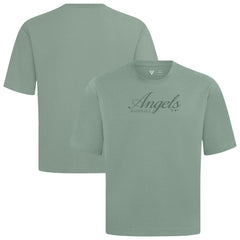 Green Los Angeles Angels Levelwear Ethereal Oversized Luxe Signature Knit T-Shirt