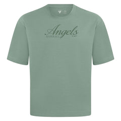 Green Los Angeles Angels Levelwear Ethereal Oversized Luxe Signature Knit T-Shirt