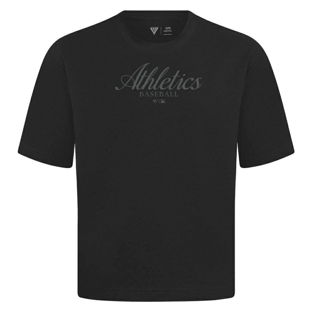 Black Athletics Levelwear Ethereal Oversized Luxe Signature Knit T-Shirt