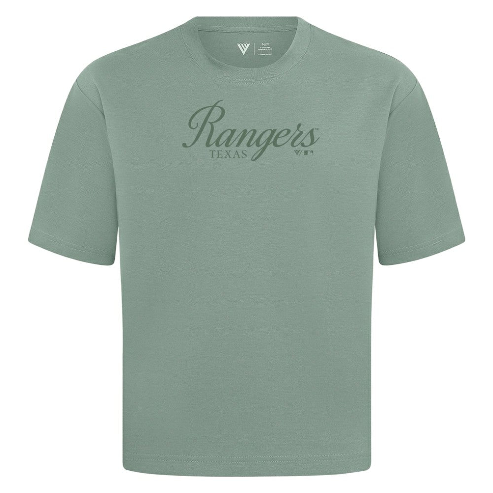 Green Texas Rangers Levelwear Ethereal Oversized Luxe Signature Knit T-Shirt