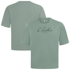 Green Chicago Cubs Levelwear Ethereal Oversized Luxe Signature Knit T-Shirt