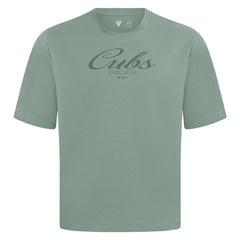 Green Chicago Cubs Levelwear Ethereal Oversized Luxe Signature Knit T-Shirt